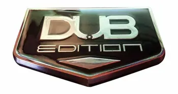 3x DUB Edition Automašīnas Auto Bagāžnieka Aizmugurējā Spārna, Emblēmas Nozīmīti Decal Uzlīmes Universālas