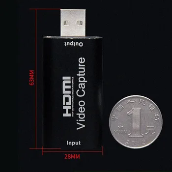 4K Video Karte ar HDMI Kabeli USB USB2.0 o Video Ierakstīšanas Straumēšanai PS4 Tālrunis Spēle DVD Kameras