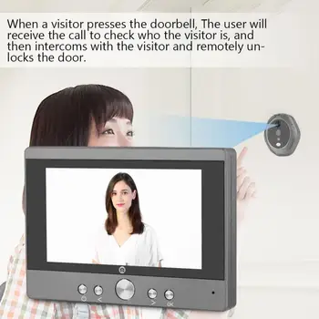 5 Collu Wifi Bezvadu Durvju zvans Digitālo Komunikāciju Durvju Skatītāju Home Security Durvju Zvanu deurbel tembrs inalambrico