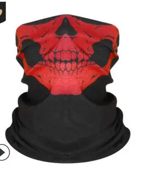 500pcs/daudz Galvaskausa Dizaina Sēriju Šalle Dažādas Caurules Pusi Sejas Masku Halloween galvas apsējs Galvas Cepures Velosipēdu Galvas Lakatu