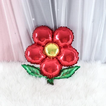 5gab 55*58cm piecu lapu āboliņu arch piepūšamās gaisa Globos ziedu Formas Folija baloni Laulību istabā, dzimšanas dienas svinības rotājumi
