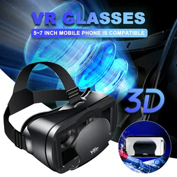 5~7inch VRG Pro 3D VR Brilles Virtuālo Realitāti Full Screen Vizuāli Platleņķa VR Brilles Kārba 5 līdz 7 collu Viedtālrunis Brilles
