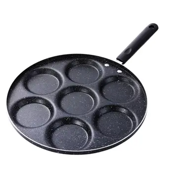 7 Caurumi Olu Cepšanai Pot Omelet Pan Non-stick Olu Pankūku Steiks Omlete Pannas Virtuves Brokastis Maker