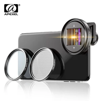 APEXEL profesionālās 1.33 x anamorphic objektīvs HD Platekrāna moive Objektīvs Video Vlog kamera cpl objektīvs Samsung, Huawei viedtālruņi