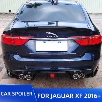 Aizmugures Bagāžnieka Vāks Auto Spoilers Ārējie Par Jaguar XF/XFL 2016 2017 2018 Sedans 4D ABS Plastmasas Ducktail Lūpu Spoilers Oglekļa Krāsu Glezna