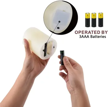 Akumulatoru Darbināmas LED Flameless Sveces Gaismas Tālvadības pults LED Mirgo Sveces Dejo Liesmu Tealight ar Taimera Funkcija