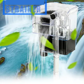 Akvārija filtrs ūdenskritums filtrs aerācijas sūknis Akvārija sienas piestiprināms izslēgtu filtru plug-in nelielu profesionālu