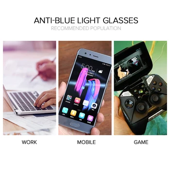 Anti Zilā Gaisma Pretbloķēšanas Datoru Brilles Vīriešiem TR90 Sporta Brilles Anti Blue Ray Spēļu Briļļu Aizsardzību pret Radiāciju Brilles