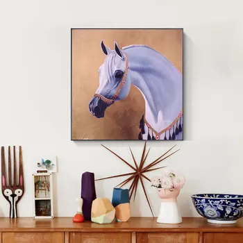 Arabian Horse Gleznas Zirgu Eļļas Glezna Dzīvnieku Audekla Apgleznošana Sienu Art Sienas, Attēlus Vintage Plakāti Dzīvojamā Istaba Dekori