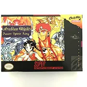 Arabian Nights Tuksneša Garu Karalis ar rūtiņu nve video spēļu kārtridžu angļu valodā, tulkot
