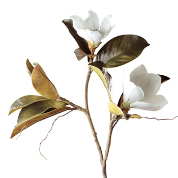 Augstas Kvalitātes Dekoratīvi Mākslīgie Ziedi 1 Gabals Super Skaista Viltus Magnolijas Home/Kafijas Veikals Dekori Reklāmas Zīda Ziedi