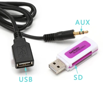 Auto MP3 Audio Interfeiss, SD, AUX, USB Datu Kabelis, Adapteris, CD Mainītājs Honda Acura