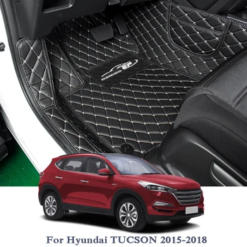 Auto Stils Automašīnas Grīdas Paklājs Par Hyundai Kona Kauai Tucson-2018 LHD Auto Pēdu Spilventiņu Auto Paklājs, kas Aptver Iekšējo Piederumi