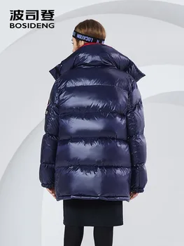 BOSIDENG dziļā ziemas jauno leju mētelis sieviešu dūnu jaka sabiezēt liels brīvs outwear ultra light ūdensizturīgs lielajam B80142118