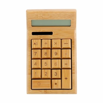 Bambusa Birojs Kalkulators 12 Ciparu LCD Displejs Skolu Īpašu Dāvanu Aprēķināt 1XCB