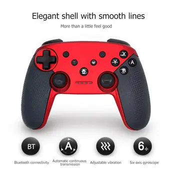 Bezvadu Bluetooth Gamepad par Nintend Slēdzis, Kursorsviras Pro Kontrolieris ar Somatosensory Vibrācijas Screenshot Ass PC Spēles
