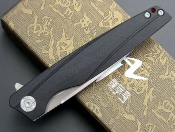 CH 3007, oriģināls dizains, saliekamais nazis CH zīmola D2 blade kabatas nazis ar G10 roktura ar lodīšu gultņiem, kempings EDC medību rīki