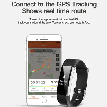COXANG ID115 Plus Veryfit Smart Aproce Sirds ritma Monitors Fitnesa Tracker Id 115 Pedometrs, GPS Darbību Sporta Smart Aproce