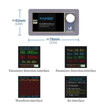 Ciparu Voltmetrs Ammeter Wattmeter Konstanta Sprieguma Strāvas Detektora Programmējams DP Buks Barošanas modulis 50V 5.A