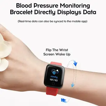 D13 Smart Skatīties Sporta Bluetooth Smart Joslā Sirds ritma Monitors asinsspiediens Fitnesa Tracker Sievietes, Vīrieši Aproču Android, IOS