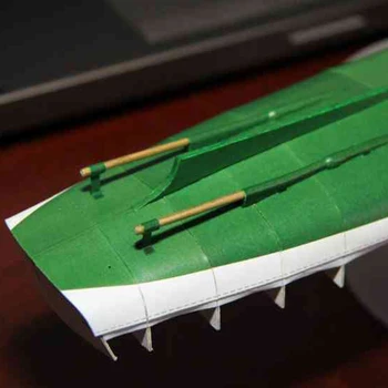 DIY Papīra Modelis 1:100 polijas Piekrastē Prāmju Kuģa, Apkopot Roku Darbs, 3D Puzzle Spēle Bērniem, Rotaļlietas
