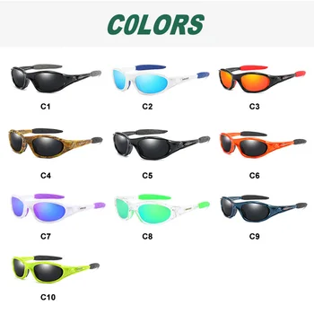 DUBERY Vīriešu Sporta Polarizētās Saulesbrilles Zvejas Braukšanas Saules Brilles Ovālas Brilles, Aizsargbrilles Vīriešu Toņos Zaļā Spogulis UV Aizsardzība