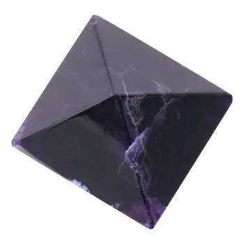 Dabas Violeta Ametista Kristālu Dziedniecība Dārgakmens Piramīdas Rotājumu Feng Shui Amatu Mājas Apdare 25-30mm