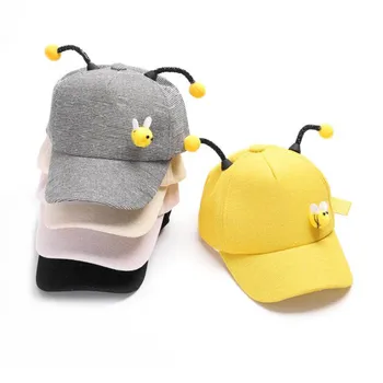 Doit 2 līdz 7 Gadiem Pavasarī Bērnu Beisbola cepure Zēns Meitenes 3D bitīte Snapback regulējams Mazulis, Hip Hop, Cepure, Saules klp