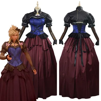 Final Fantasy VII Pārtaisīt Mākonis Nesaskaņas Cosplay Sieviešu Meitene Kleita Apģērbs Vienotu Halloween Kostīmi Uzvalks