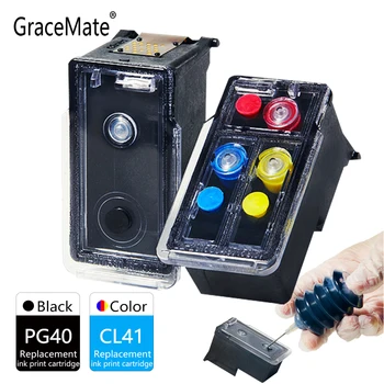 GraceMate Uzpildāmas Saderīgs Tintes Kasetnes Canon PG40 CL41 PIXMA IP1800 IP1200 IP1900 IP1600 MX300 MP160 MP140 Printeri