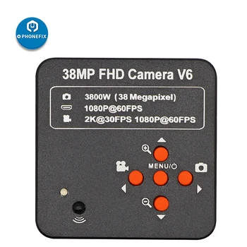HD 38MP 2K 1080P 60FPS Vienlaicīgi fokusa trinokulara stereo mikroskopa Kamera, HDMI, USB Vienlaicīgas Izvades Lupa Lodēšanas Remonts