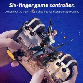 HOCO PUBG Mobilo Izraisīt Gamepad Kontrolieris Smart Tālrunis Spēļu Šāvēja PUBG L1R1 Kursorsviru Uguns Pogu iPhone Android