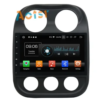 IPS Ekrāns, Android 8.0 Auto multimedia player galvas vienības Jeep Compass GPS Navigācija radio auto stereo 4+32G ne dvd