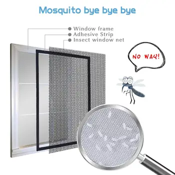 Iekštelpu Kukaiņu Fly, Mosquito Net Ekrāna Aizkars Acs Bug Moskītu Sieti Durvju Logu pašlīmējošas Aizkaru Aizsargs Flyscreen