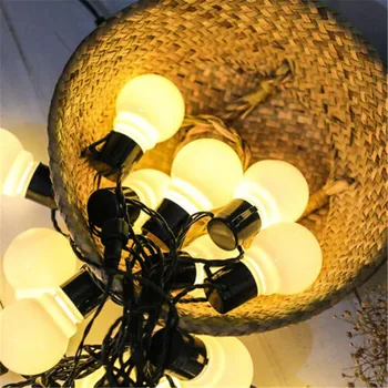 Iekštelpu Āra LED Spuldzes String Gaismas Bumbu Pasaulē Pieslēdzami Pasaku Lampas kāzu Puse, Mājas Pagalmos, Pergolas Dārzi, Grila