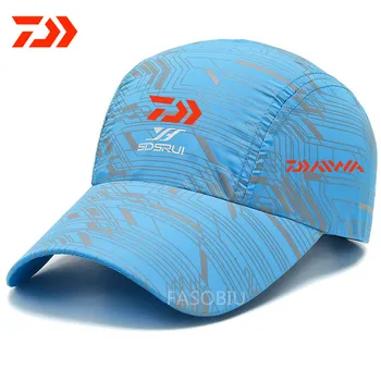Ir 2021. Daiwa Zvejas Cepures Saulessargs Anti-UV Saules Aizsardzības Cepures Elpojošs Regulējams Āra Braukšanas, Pastaigu, Sporta, Golfa Acs Klp