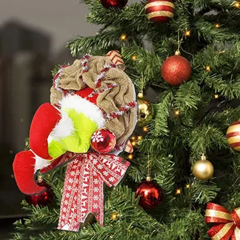 Ir 2021. Karstā Zaglis Ziemassvētku Vainags Poseable Pildījumu Rotaļlietas Lelle Eglīšu Rotājumi Ziemassvētku Rotājumi