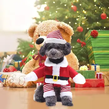 Izmērs S-XXXL Funny Pet Apģērbs Ziemassvētku Kostīms Gudrs Suns Cosplay Ērtu Apģērbu Mīkstu, Vidēji un Lieli Suņi Kaķi