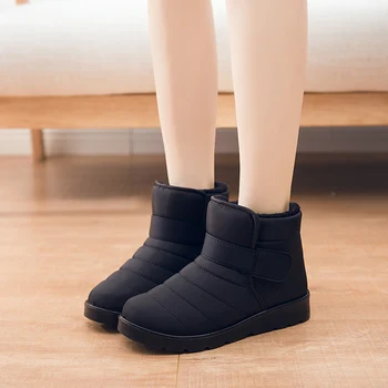 Jaunu 2021 sieviešu ziemas kurpes unisex, sniega zābaki, iekšpusē plīša pretslīdes ūdensizturīgs vīriešu zābaki sievietēm dzīvoklis apavi, liela izmēra 35-46 WSH3140