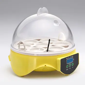 Jaunākais Mini 7 Olu Inkubators Mājputnu Inkubatoru Brooder Digitālo Temperatūras Inkubācijas Olu Inkubators Inkubatora Vistas, Pīles Putnu Pigeo