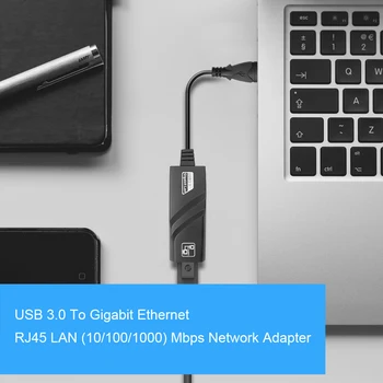KEBIDU Augstums Ātruma USB 3.0 Gigabit Ethernet RJ45 LAN (10/100/1000) Mbps Tīkla Adapteris Priekš MacBook Air PC Klēpjdatoru Uzvarēt