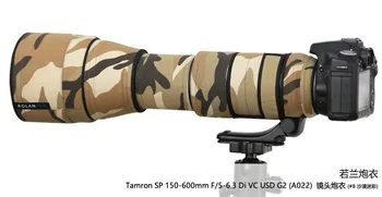 Kameras Objektīvs Mētelis Maskēties jauno Tamron SP 150-600mm G2 (A022) Objektīvs Camo Aizsardzības Vāciņu, Ieroči, Apģērbi Canon Nikon