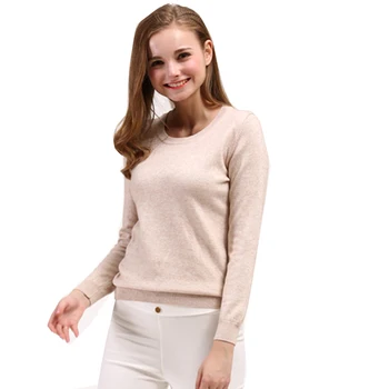 Karstā pārdošanas Kašmira adīt džemperis sieviete Oneck 15colors ilgtermiņa piedurknēm džemperis dāmas augstas kvalitātes vilnas drēbes meitenei, topi