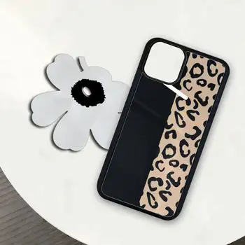 Klasiskās Leopards Drukāt TPU plāksteris Hemming soft case cover iphone se 2020. gadam 6s 6 7 8 plus x xs max xr 11 12 pro max būtiska