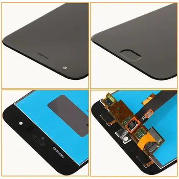 LCD Displejs Xiaomi Mi 6 Mi6 Touch Screen Testa Digitizer LCD Nomaiņa Xiaomi Mi 6 MCE16 Reklāmas Montāža 5.15 collas