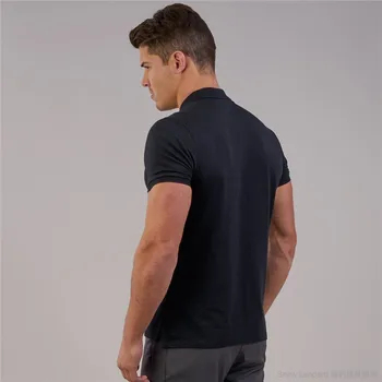 LISER Modes Zīmolu Jaunu Vasaras Polo Krekls Mens tīrtoņa Krāsu Īsām Piedurknēm Slim Fit atloks Apkakli Poloshirt Ikdienas Vīriešu Apģērbs