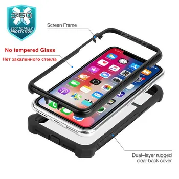 Lieljaudas Aizsardzības Pilsētu Liktenis Bruņas PC+TPU Case for iPhone 12 11 Pro Max XR XS Max 8 7 6 6s Plus Pārredzamu Triecienizturīgs Vāks