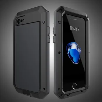 Luksusa Hibrīda Doom Bruņas lieljaudas Šoks, Metāla, Alumīnija Telefonu Gadījumā Par Apple iPhone 12 11 Pro Max Xs 8 7 SE 5S 6S 6 Plus Vāciņu