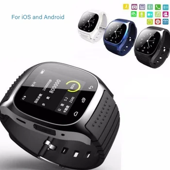 M26 ūdensizturīgs Smartwatch Bluetooth M26 Smart Skatīties Ikdienas ūdensdrošs LED Displeju Android Tālrunis Sync Pedometrs Smart Skatīties