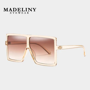 MADELINY Lielizmēra Kvadrātveida Sieviešu Saulesbrilles Klasika Vintage Acetāta Rāmis Vīriešu, Saules Brilles Zīmola Dizaineru Modes Toņos MA163
